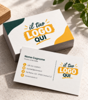 Biglietti da visita personalizzati con logo e dati aziendali